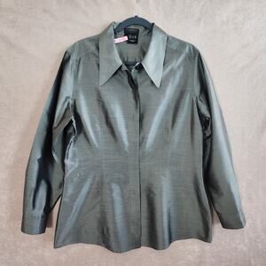 ESCADA ELEMENTS Womens Silk Top Size 42 (US LARGE) Corpcore Made in Germany Top